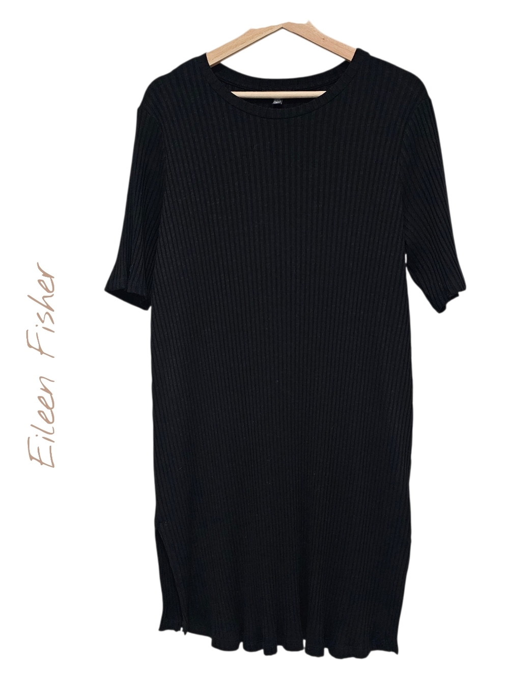Eileen Fisher Ribbed Short Sleeve Dress
